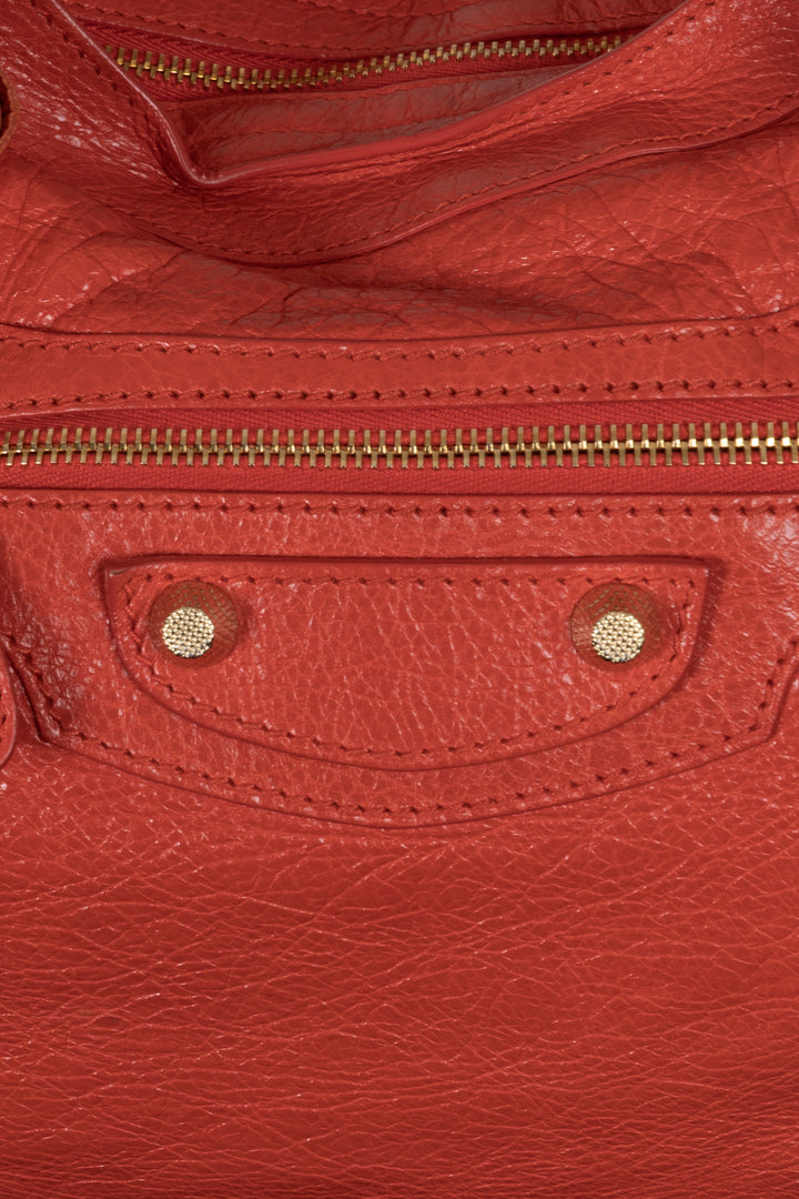 BALENCIAGA Classic City Bag Medium Cuir Orange