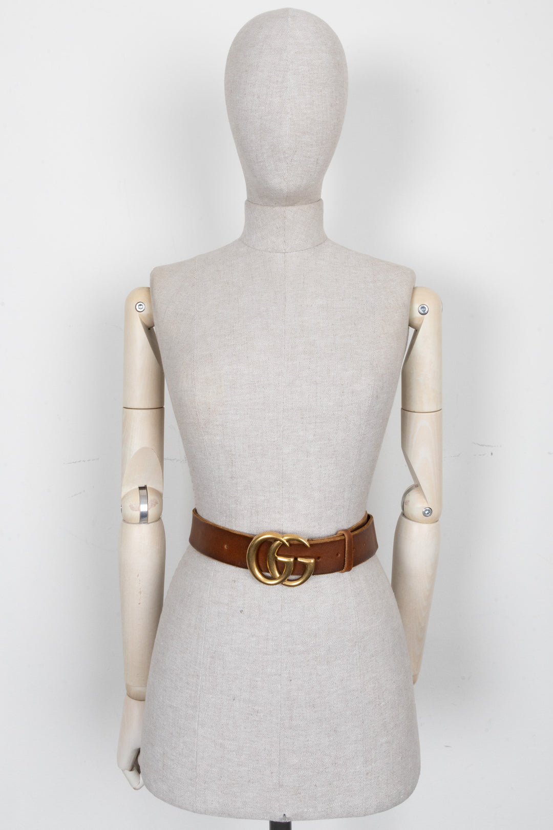GUCCI Marmont Belt Brown