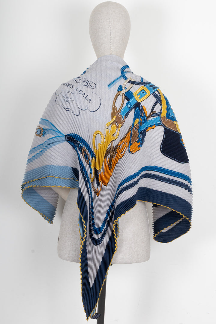 HERMÈS Brides de Gala Plisée 140 Scarf Cashmere Silk