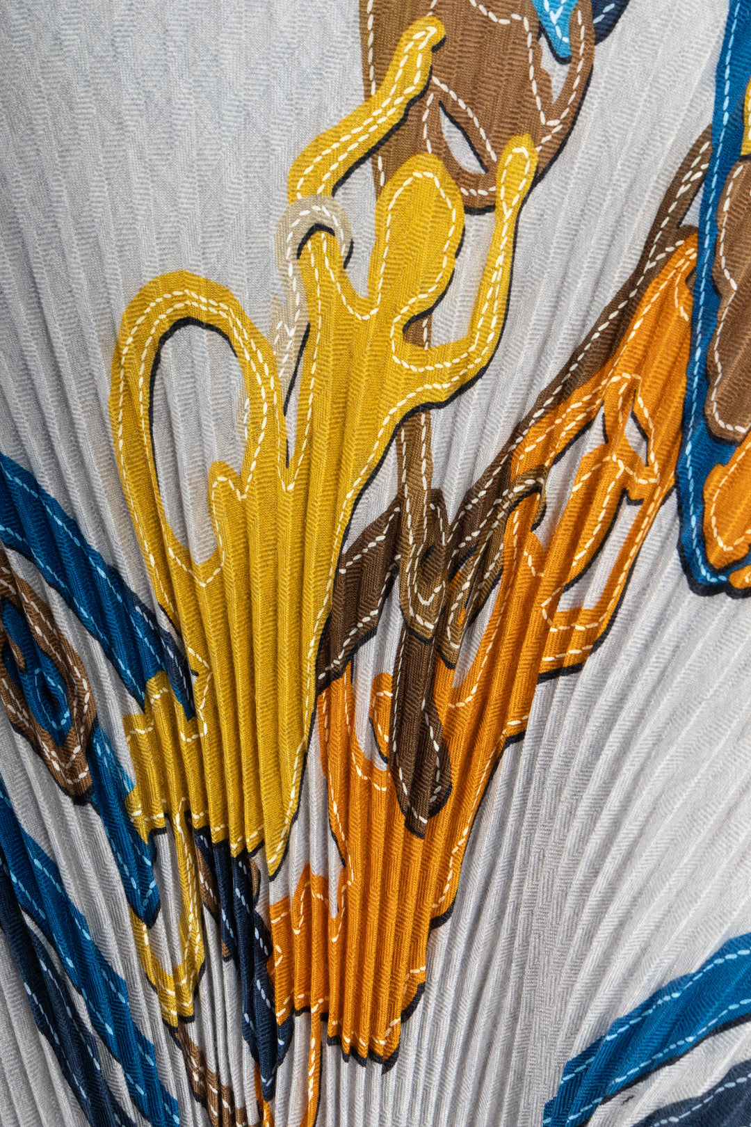 HERMÈS Brides de Gala Plisée 140 Scarf Cashmere Silk