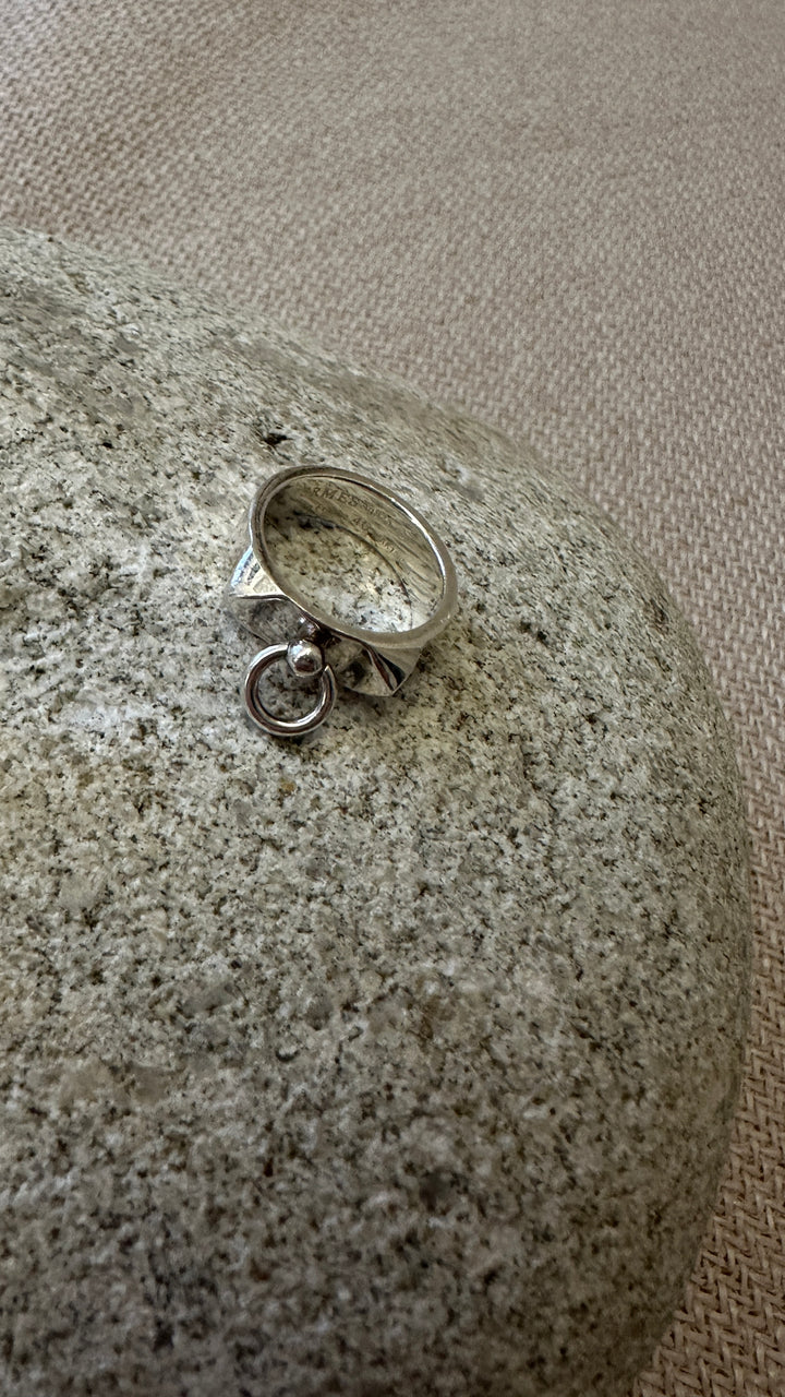 HERMÈS Collier de Chien Ring Silver