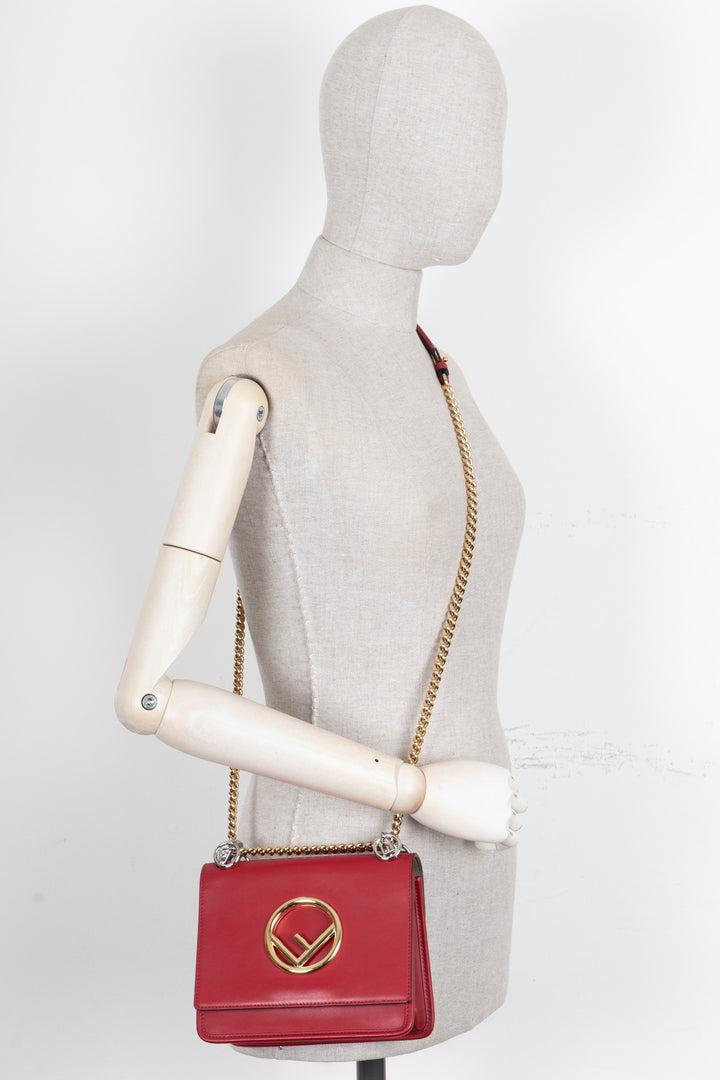 FENDI Kan I F Shoulder Bag Red