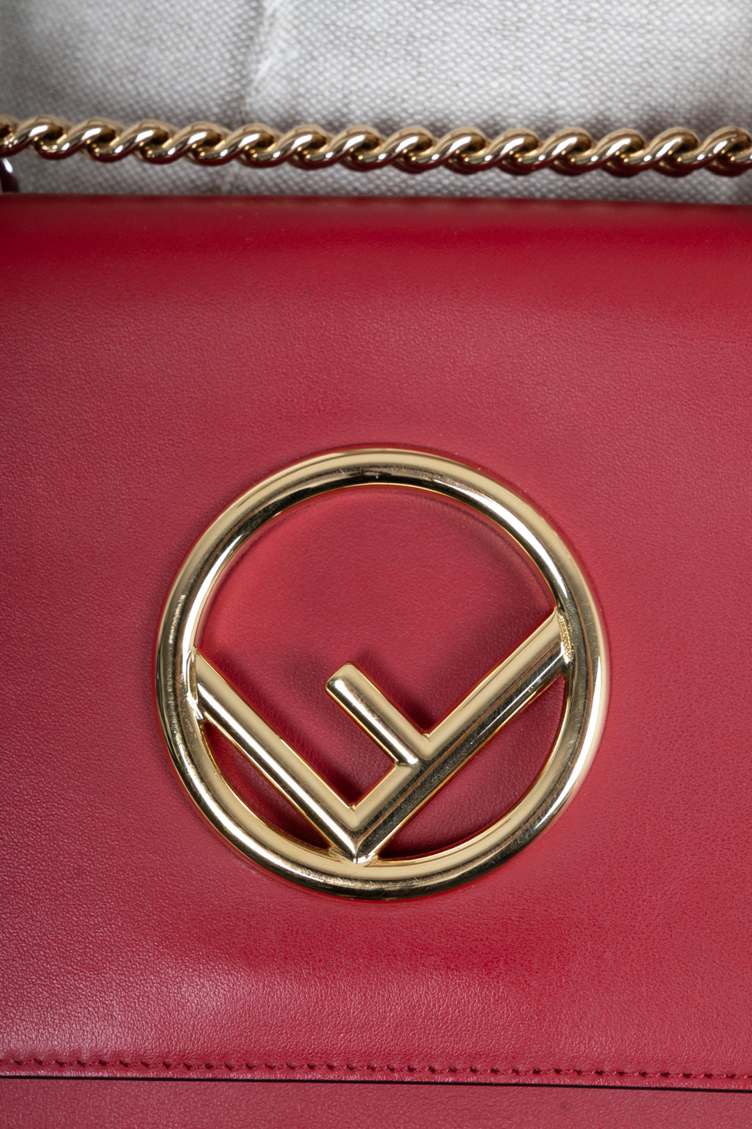 FENDI Kan I F Shoulder Bag Red