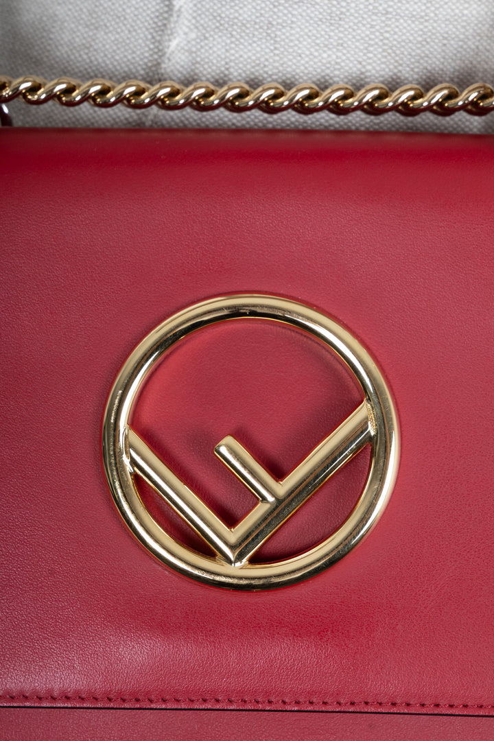FENDI Kan I F Shoulder Bag Red