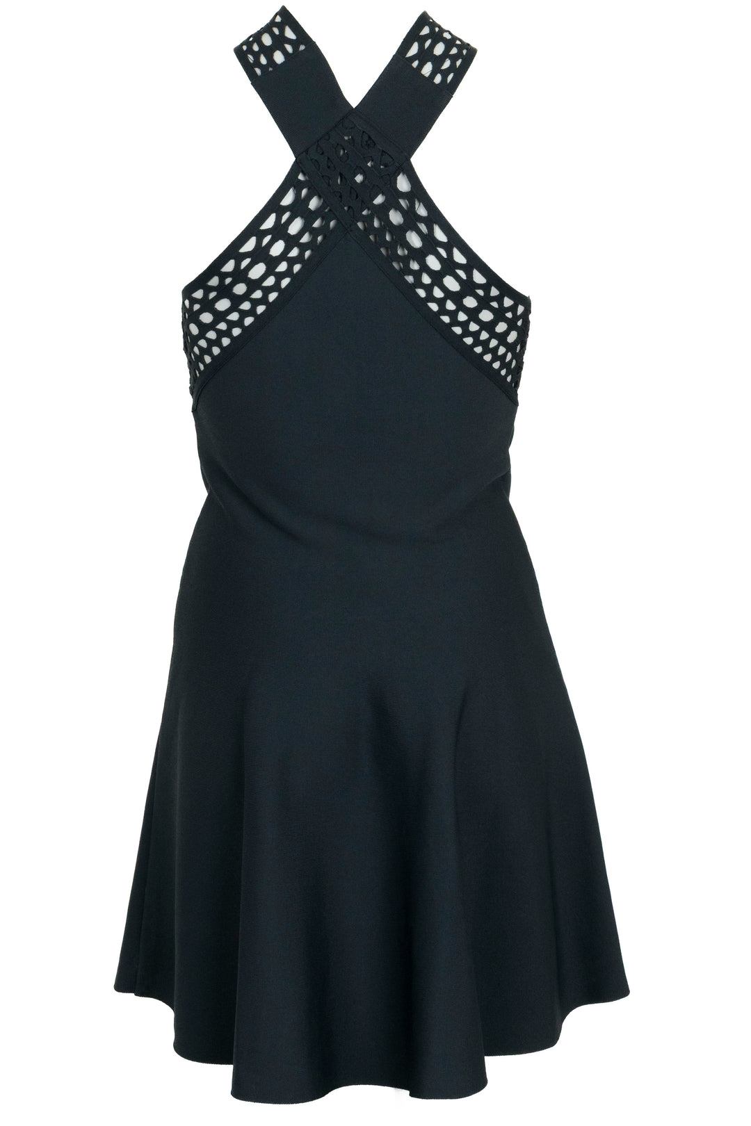 ALAÏA Vienne Crossover Mini Dress Green