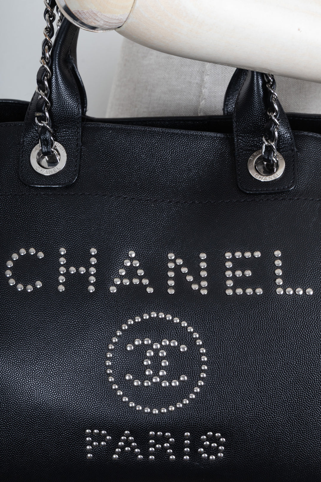 CHANEL Deauville Bag Caviar Black