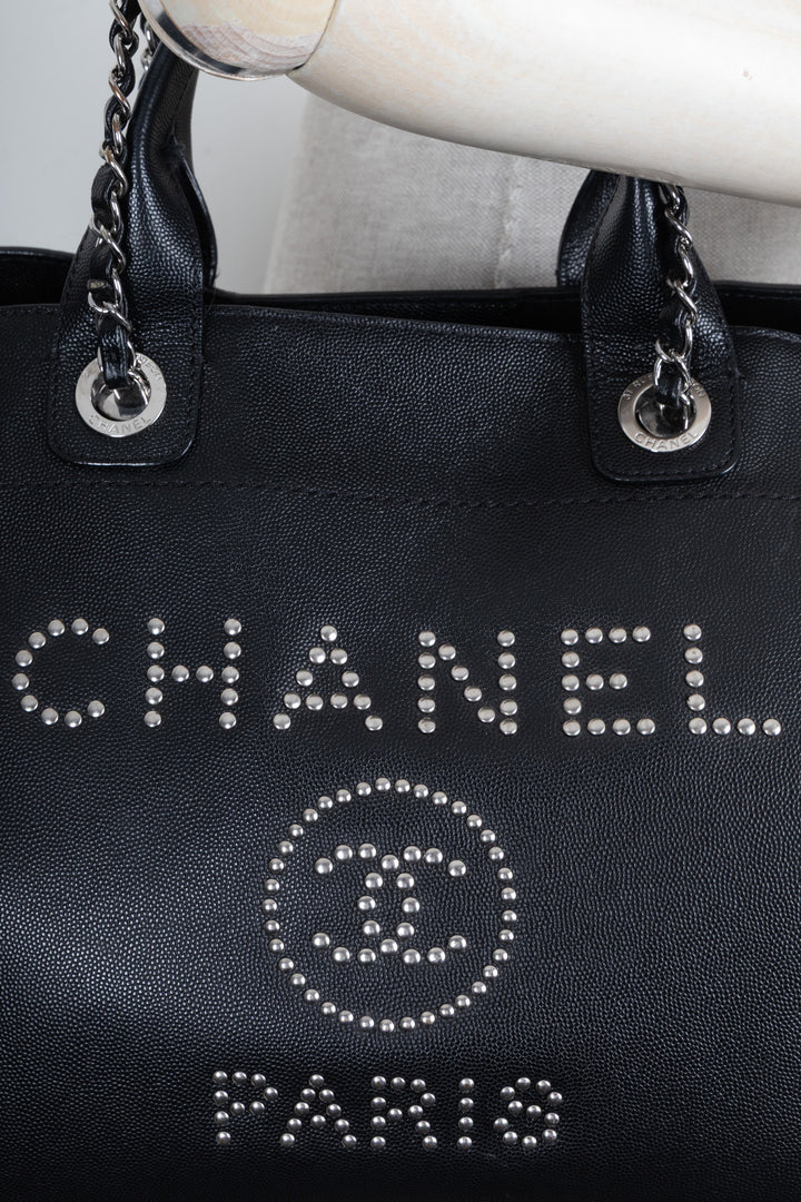 CHANEL Deauville Bag Caviar Black