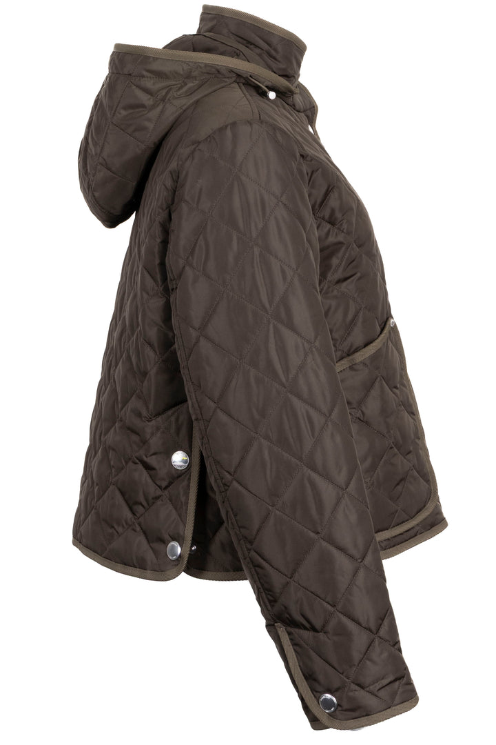 BURBERRY Floriston Cropped Quilted Jacket Green