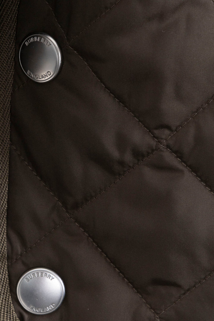 BURBERRY Floriston Cropped Quilted Jacket Green