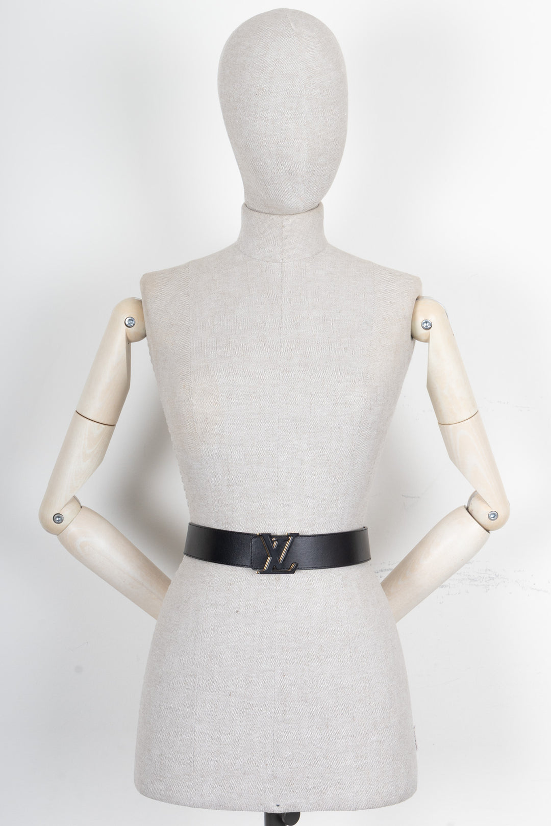 LOUIS VUITTON Optic Reversible Belt Leather Black