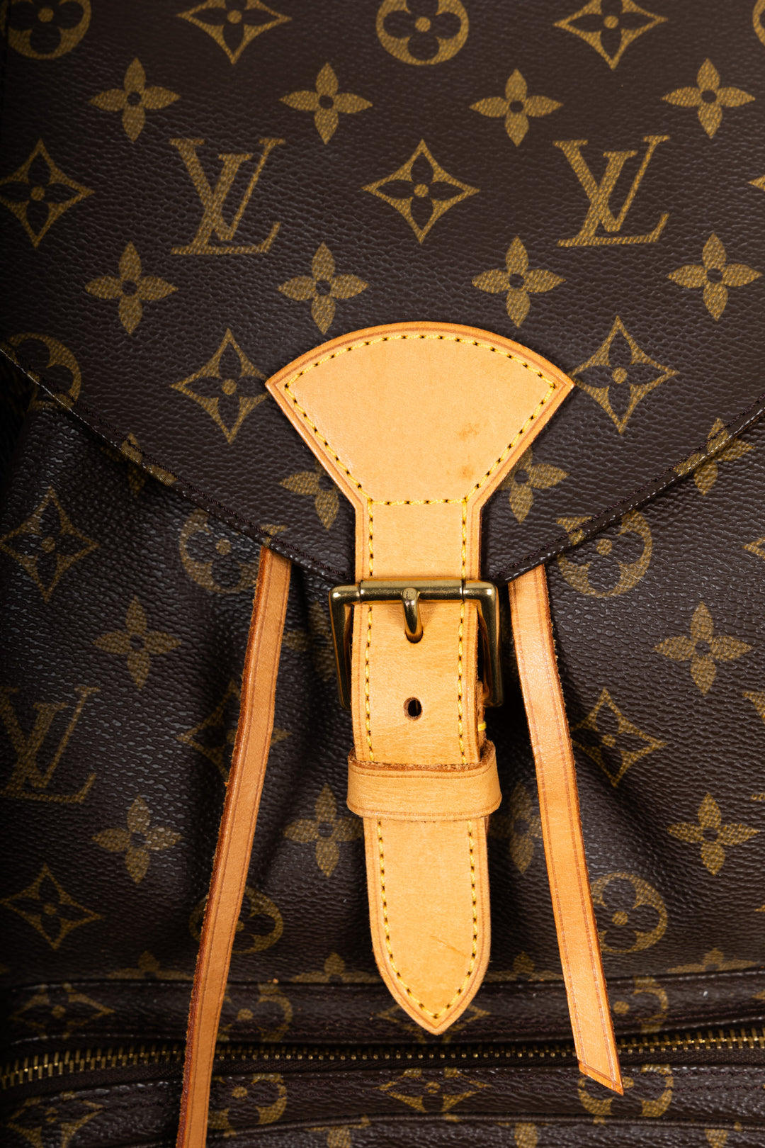 LOUIS VUITTON Montsouris GM Backpack MNG Canvas Leather Brown