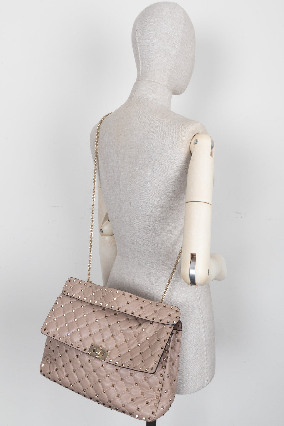VALENTINO Rockstud Bag Large Nude