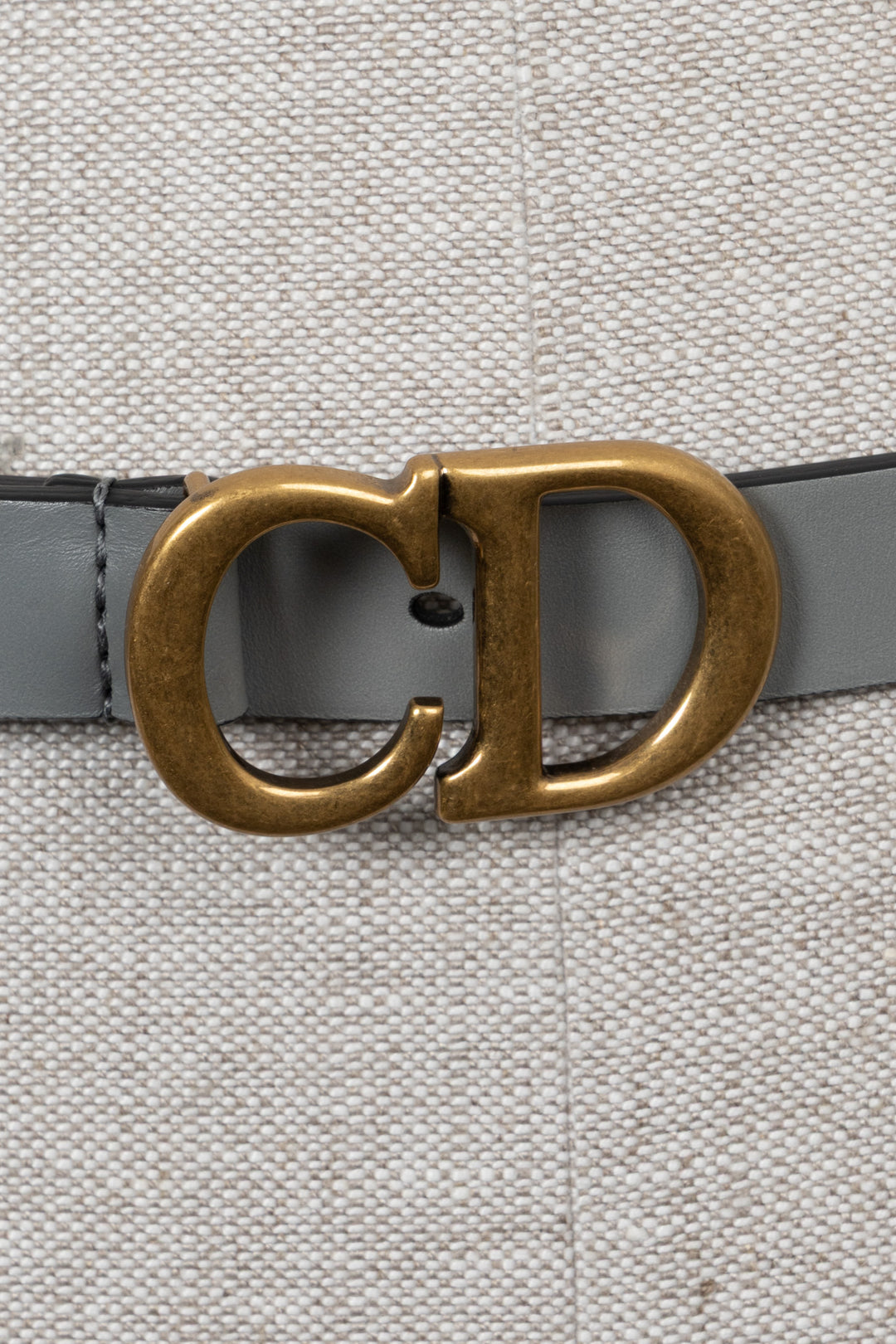 CHRISTIAN DIOR Saddle Belt Sage