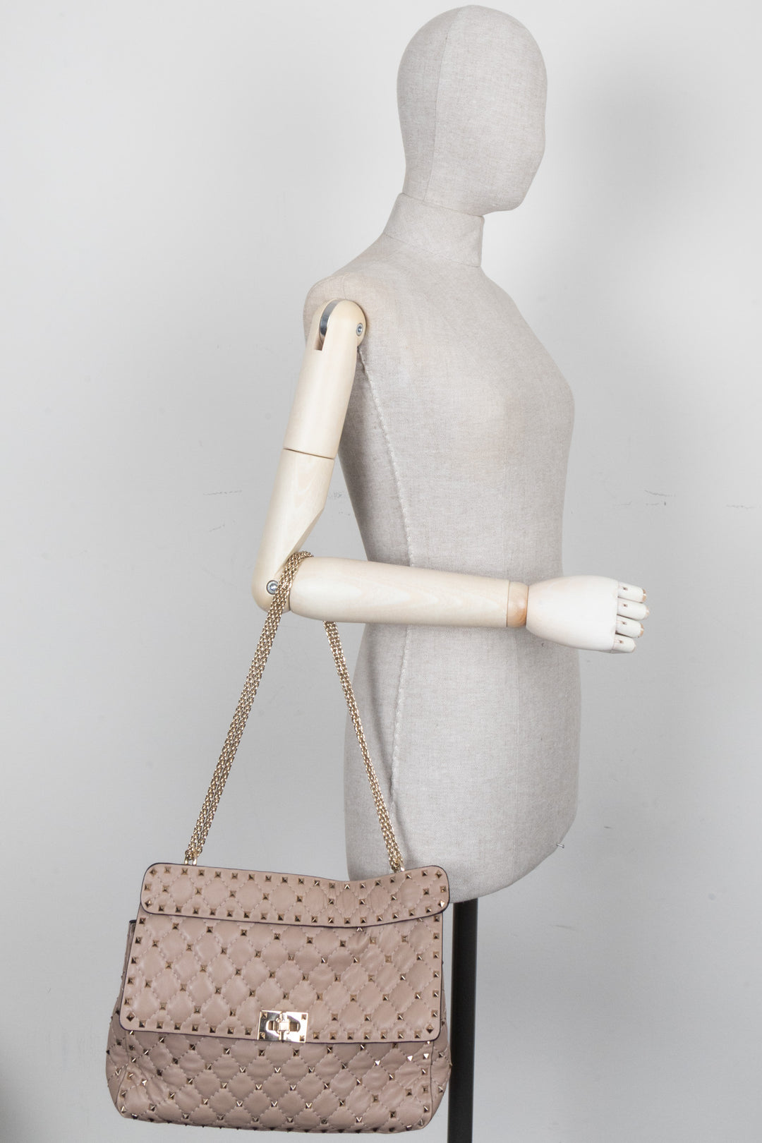 VALENTINO Rockstud Bag Large Nude