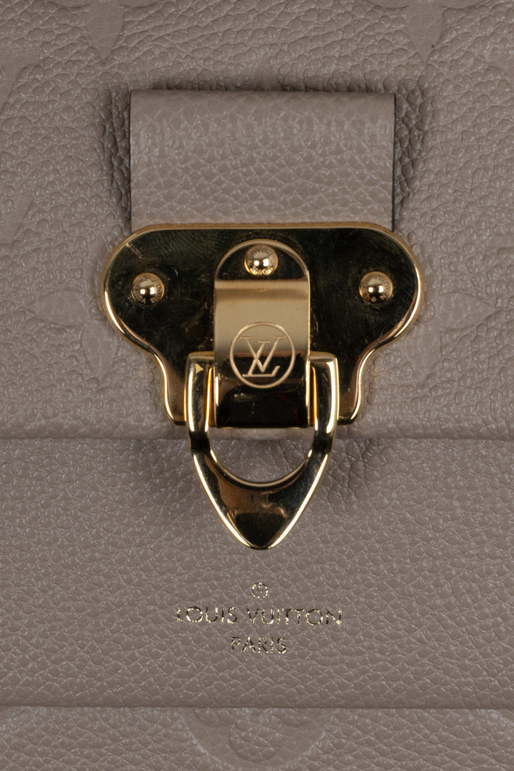 LOUIS VUITTON Vavin Chain Wallet Empreinte Taupe