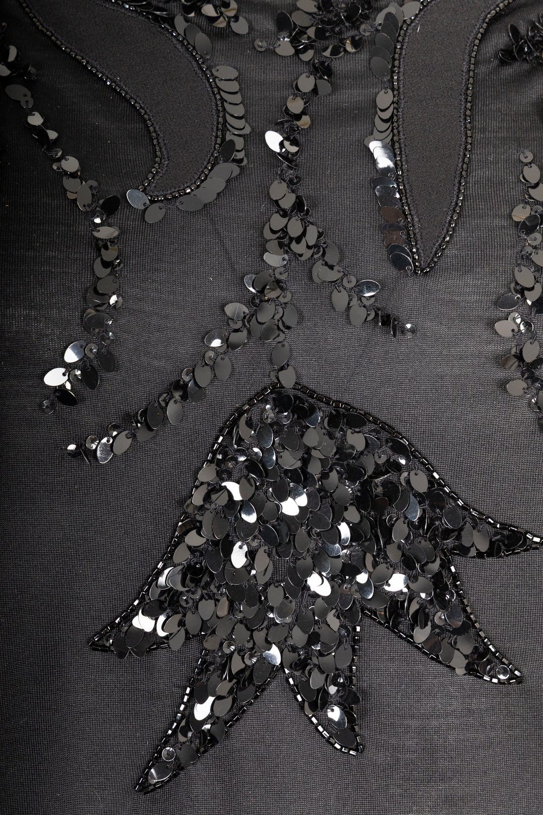 CHRISTIAN DIOR Sequin-Embellished T-Shirt Silk Black