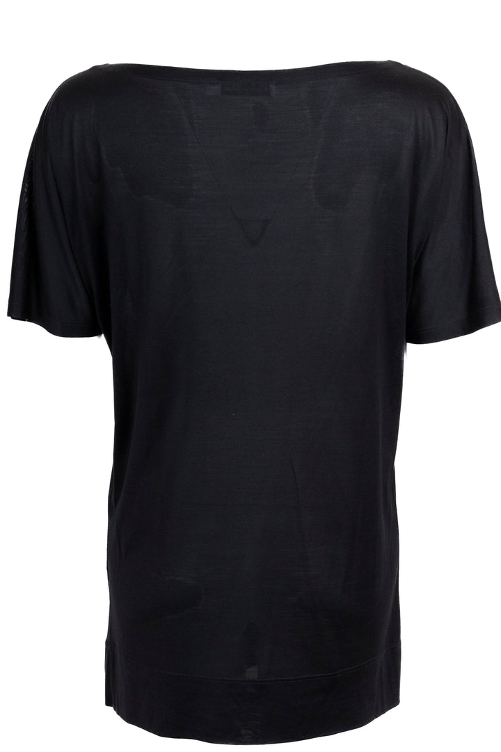 CHRISTIAN DIOR Sequin-Embellished T-Shirt Silk Black