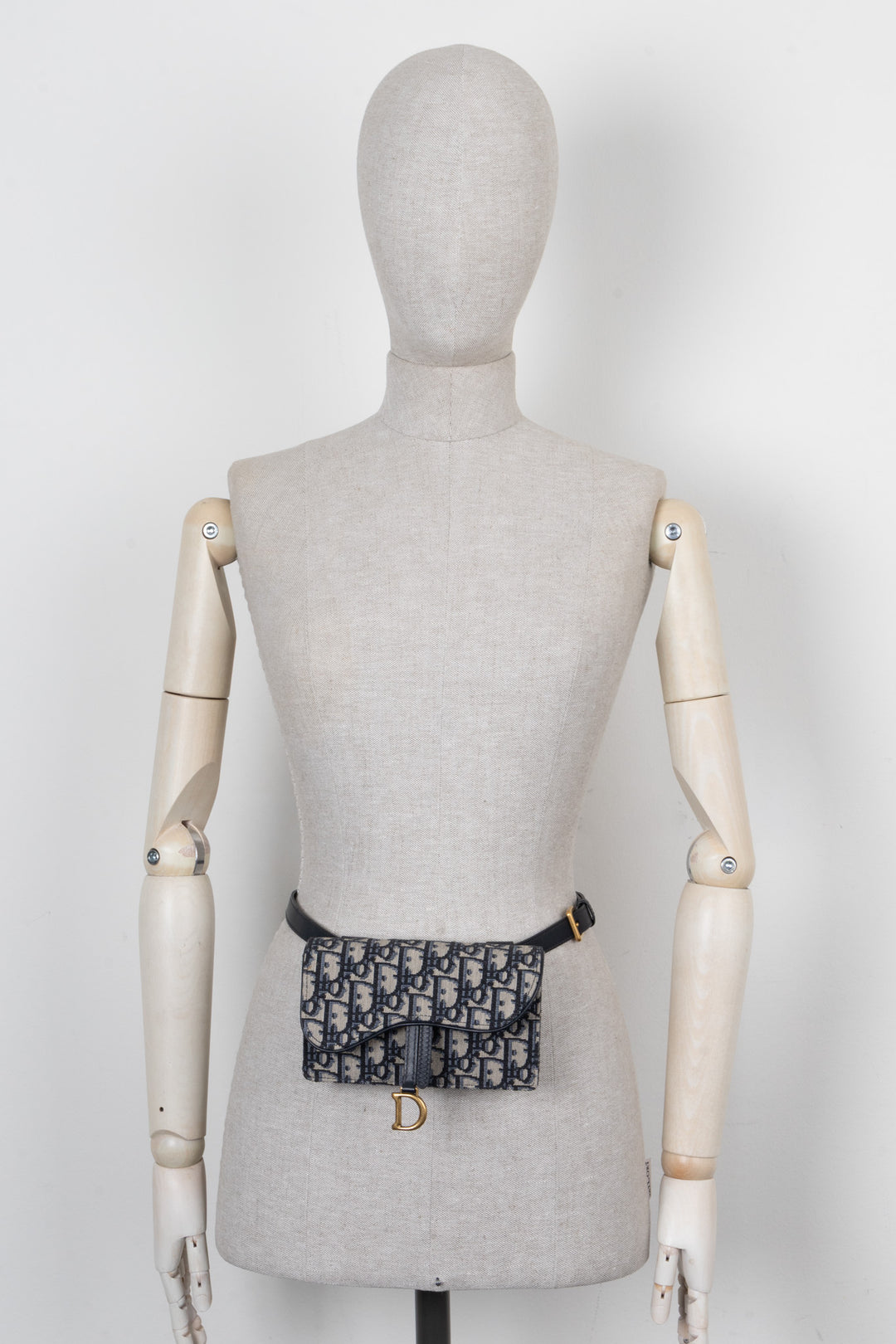 CHRISTIAN DIOR Saddle Belt Pouch Oblique Canvas
