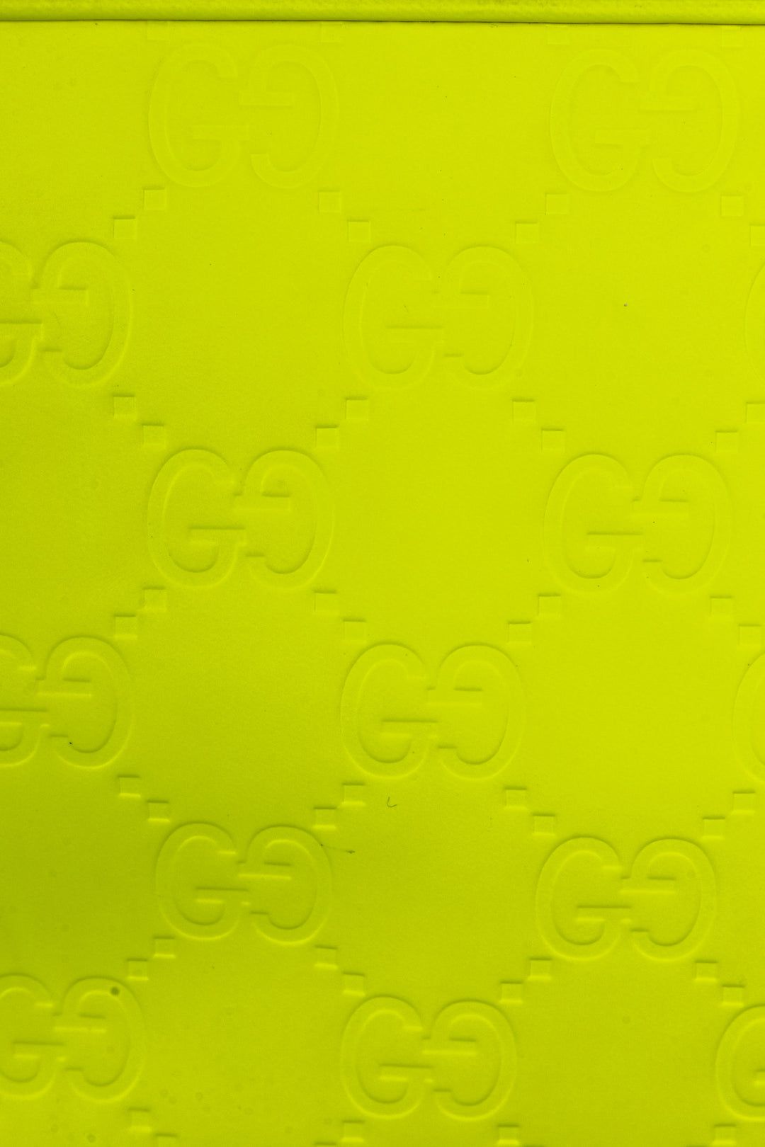 Sac bandoulière GUCCI Supreme GG Néon en cuir jaune néon
