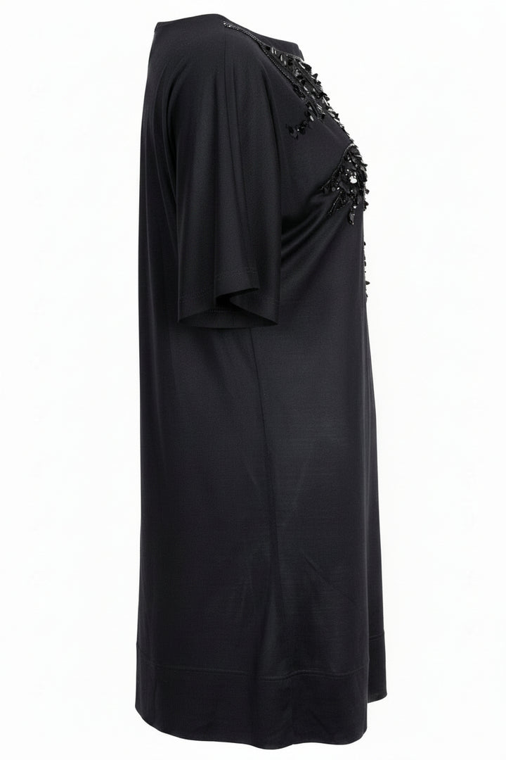 CHRISTIAN DIOR Sequin-Embellished T-Shirt Silk Black