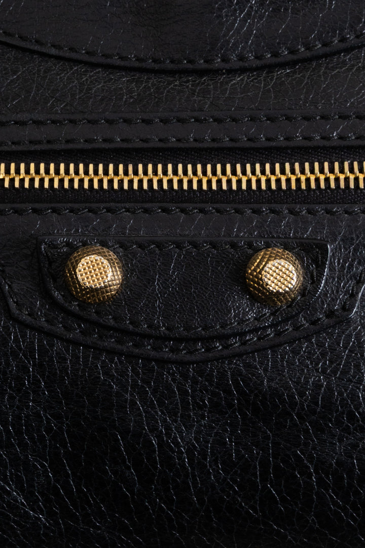 BALENCIAGA Giant 12 Hip Crossbody Bag Leather Black