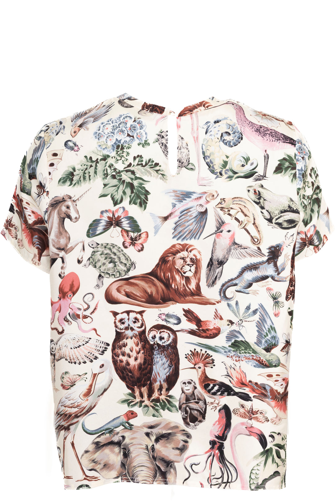 VALENTINO Fantastical Animal Silk Shirt Multicolor
