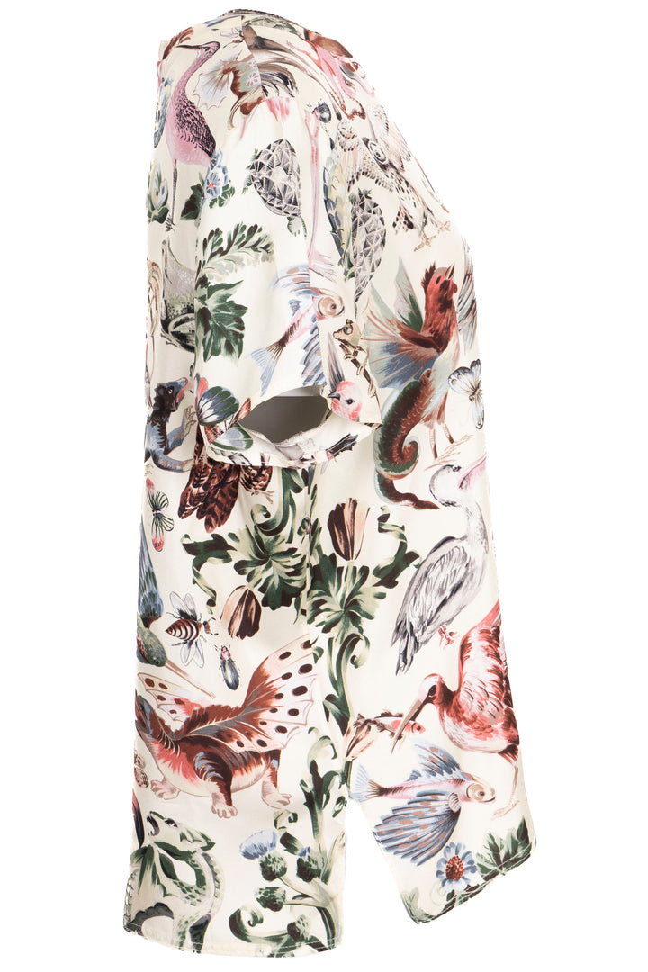VALENTINO Fantastical Animal Silk Shirt Multicolor