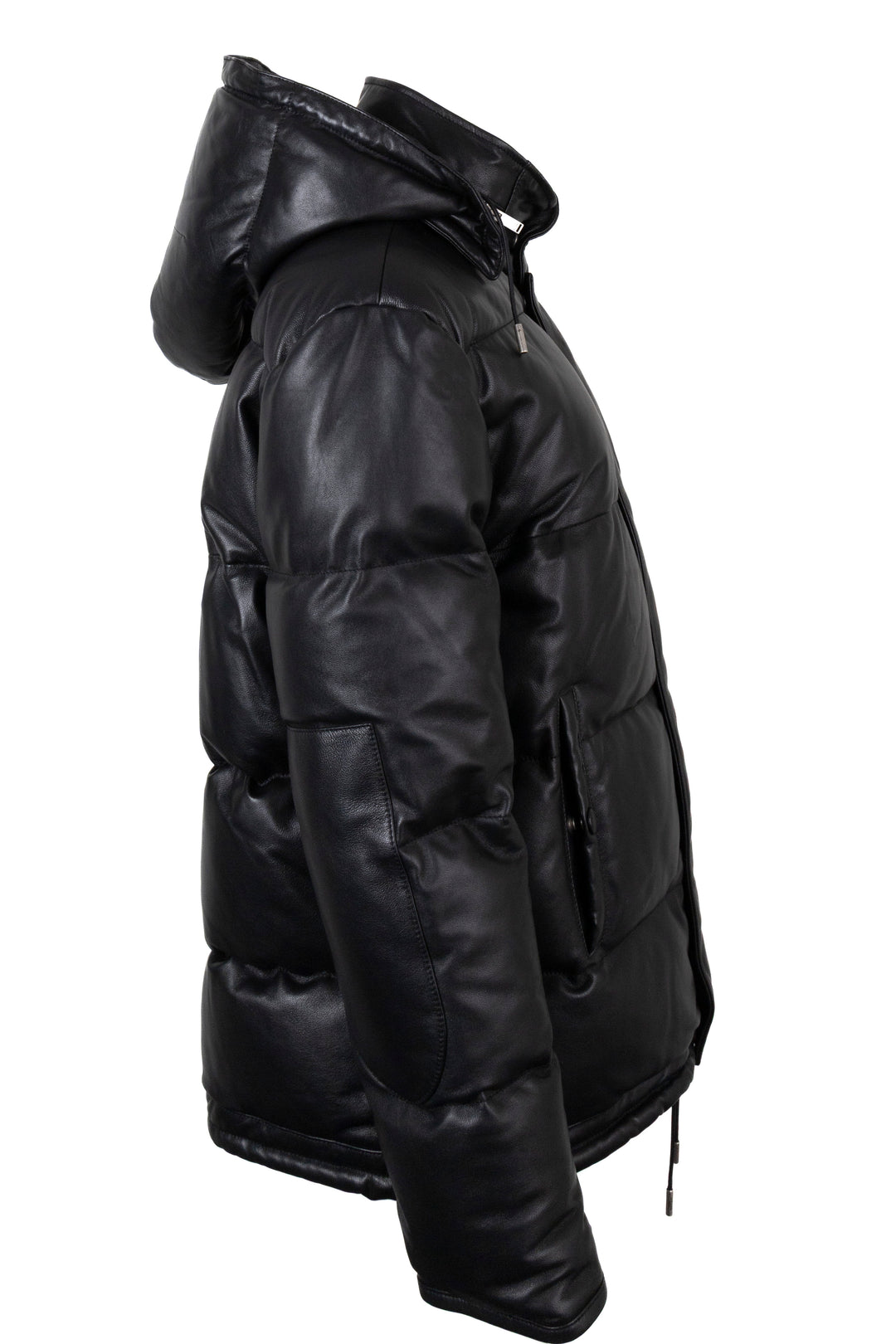 SAINT LAURENT 2022 Hooded Jacket Leather Black