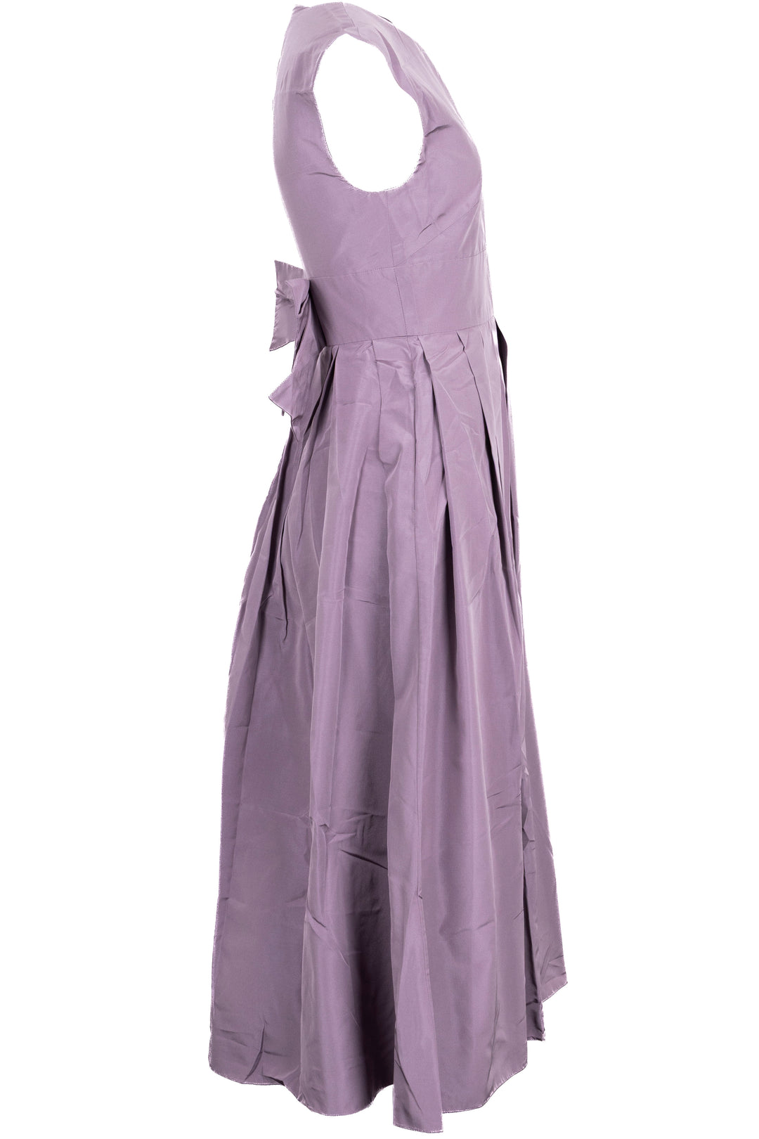 CHRISTIAN DIOR Midi Flared Dress Silk Lilac