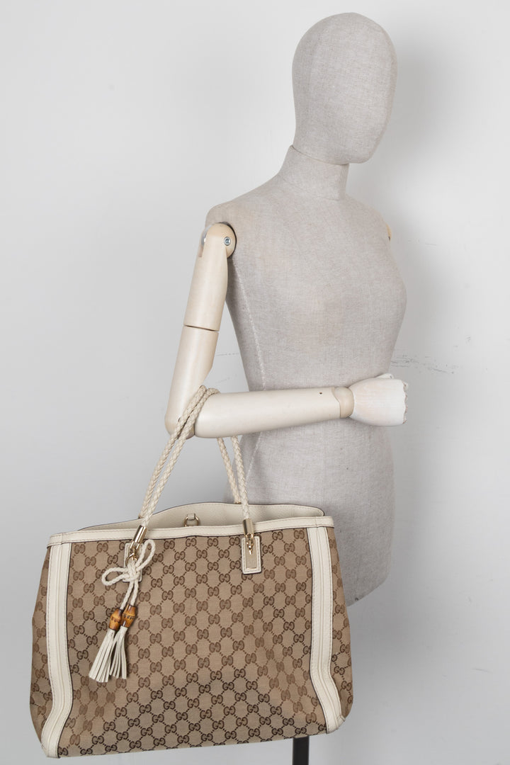 Sac cabas GUCCI Bella en toile Supreme