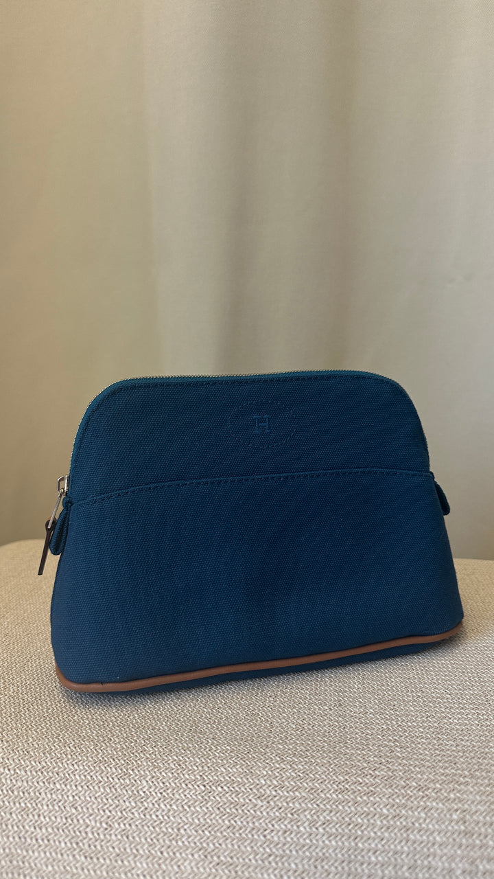 HERMÈS Bolide Case Mini Canvas Blue
