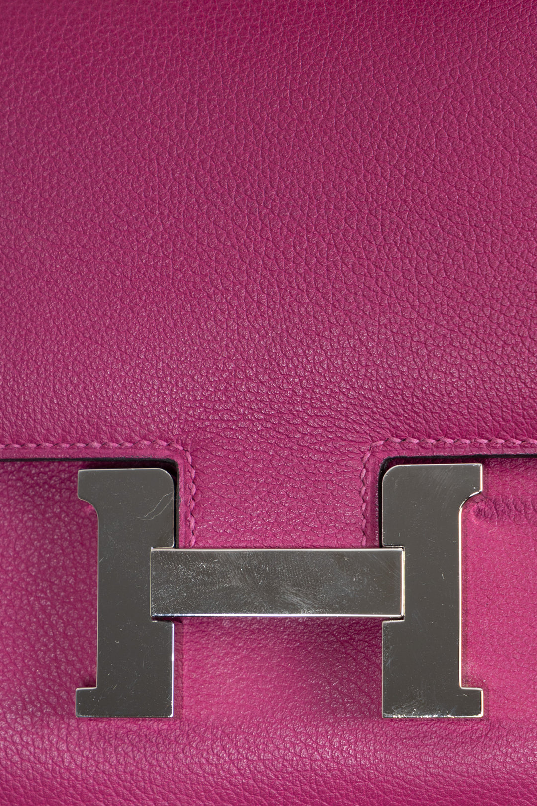 HERMÈS Constance 18 Evercolor Rose Pourpre
