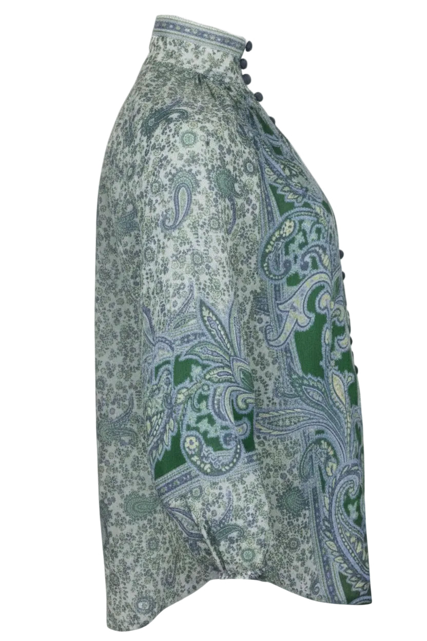 ZIMMERMANN Paisley Print Shirt Green