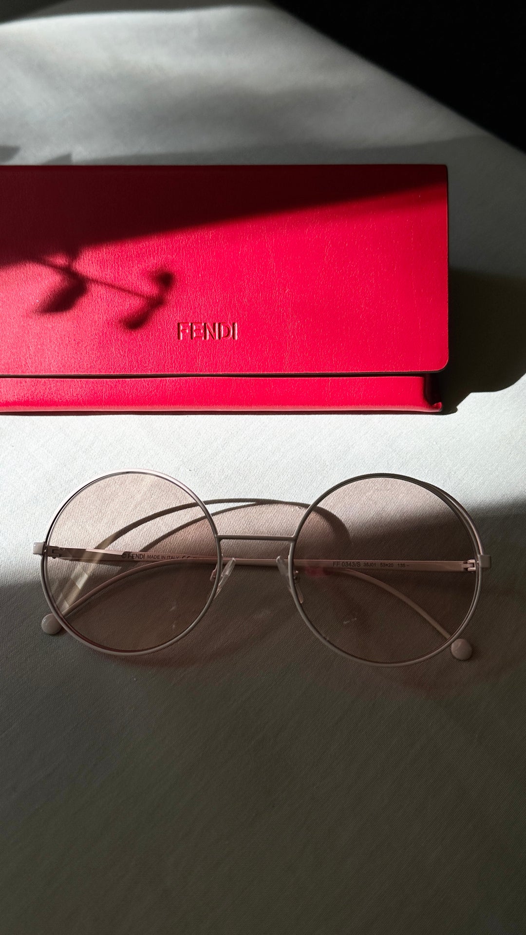 FENDI Round Sunglasses FF0343 Roses