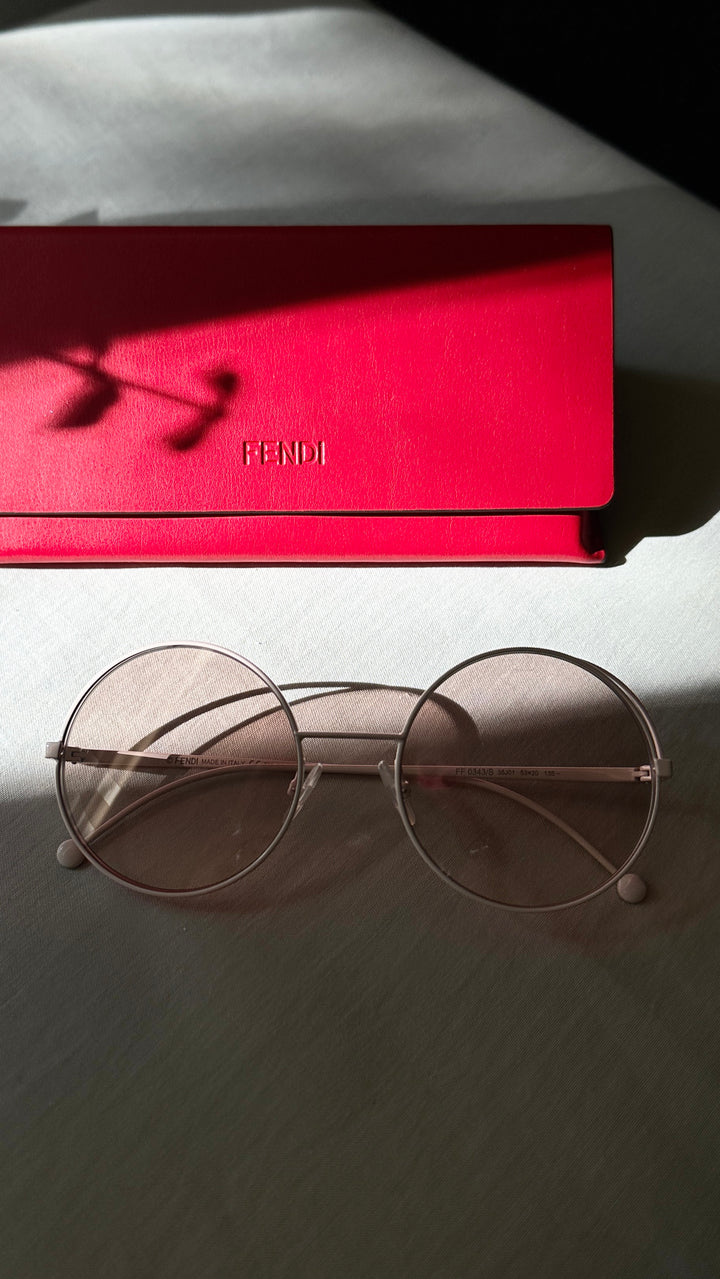 FENDI Round Sunglasses FF0343 Roses