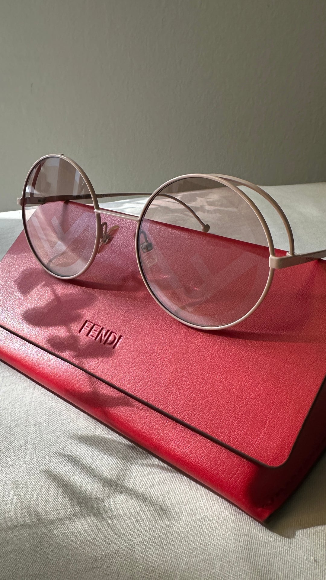 FENDI Round Sunglasses FF0343 Roses