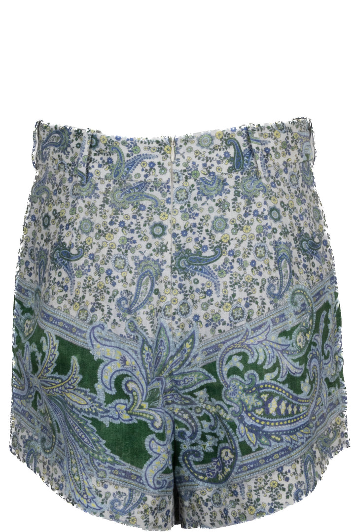 ZIMMERMANN Paisley Print Shorts Green