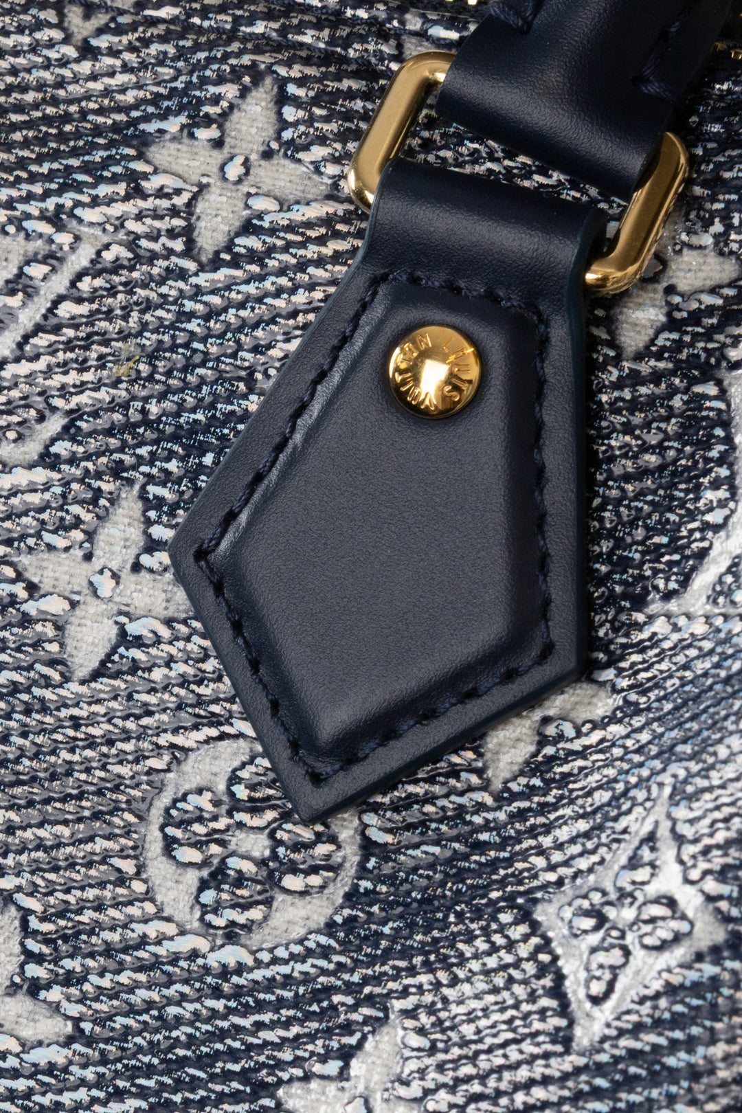 LOUIS VUITTON Speedy 20 Jacquard Canvas Navy Silver