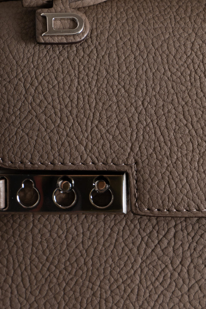 DELVAUX Tempête Small Leather Taupe