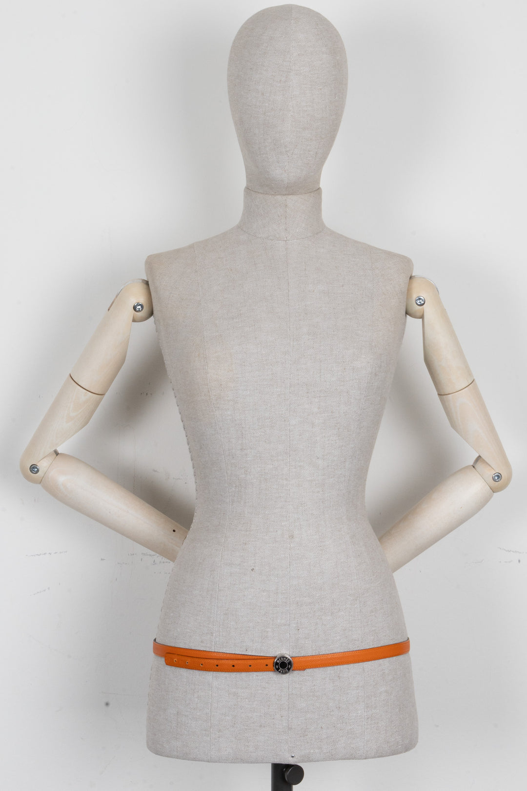 HERMÈS Clou De Selle Reversible Belt Orange Black