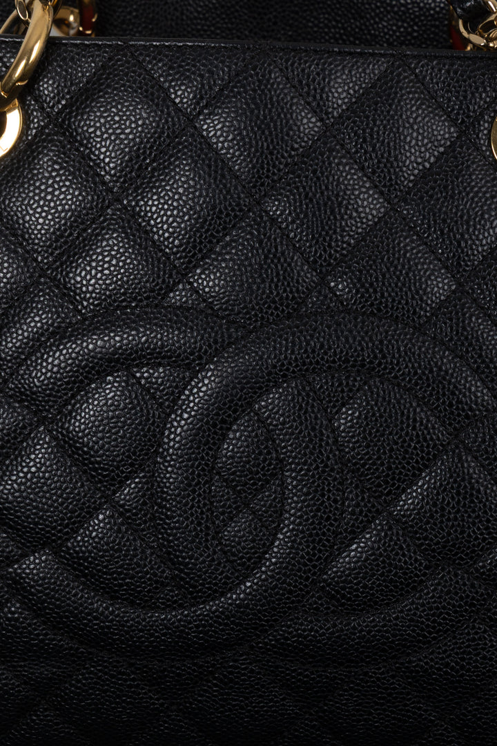 CHANEL GST Large Tote Bag Caviar Black