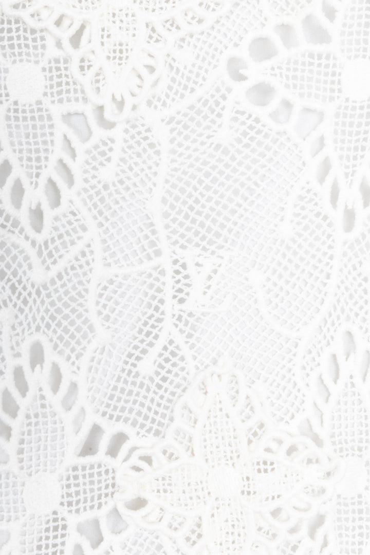LOUIS VUITTON Sleeveless Dress MNG Lace Ivory