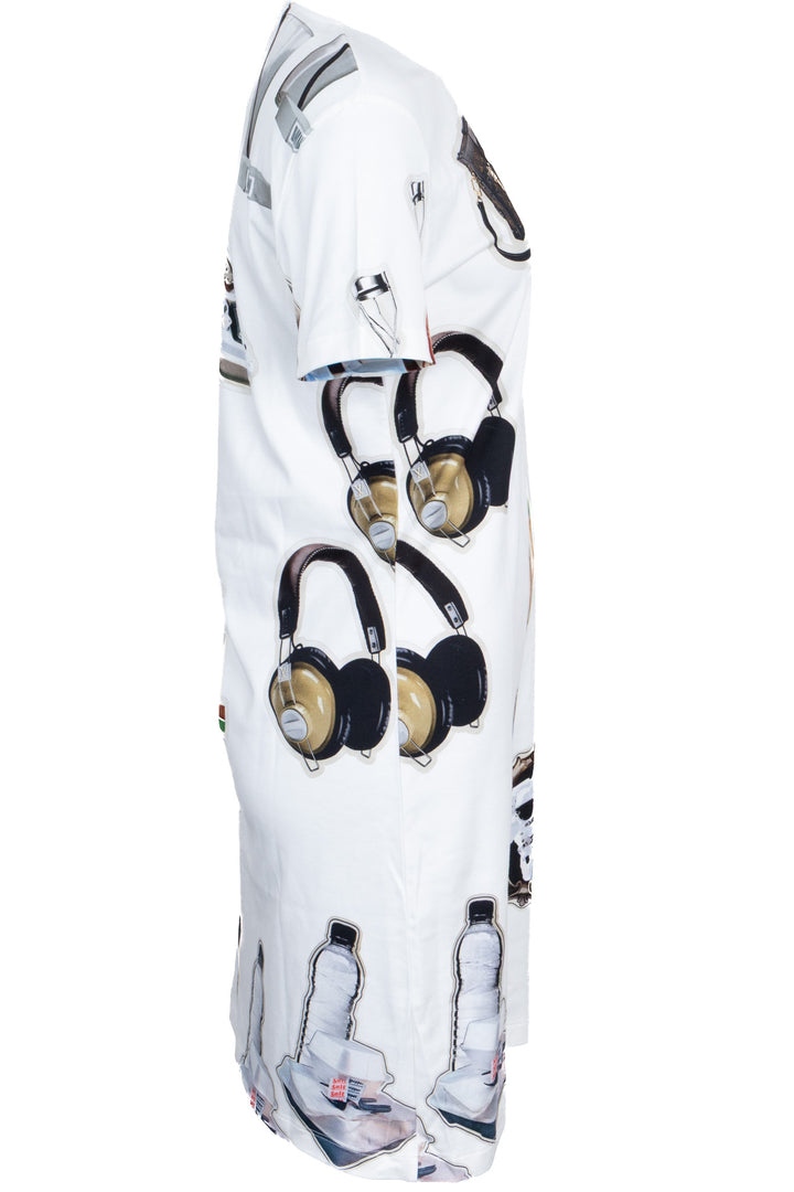 LOUIS VUITTON Graphic Dress Ivory Multicolor