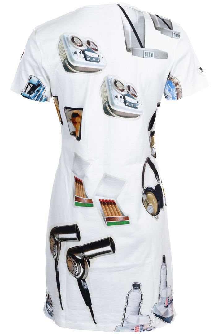 LOUIS VUITTON Graphic Dress Ivory Multicolor