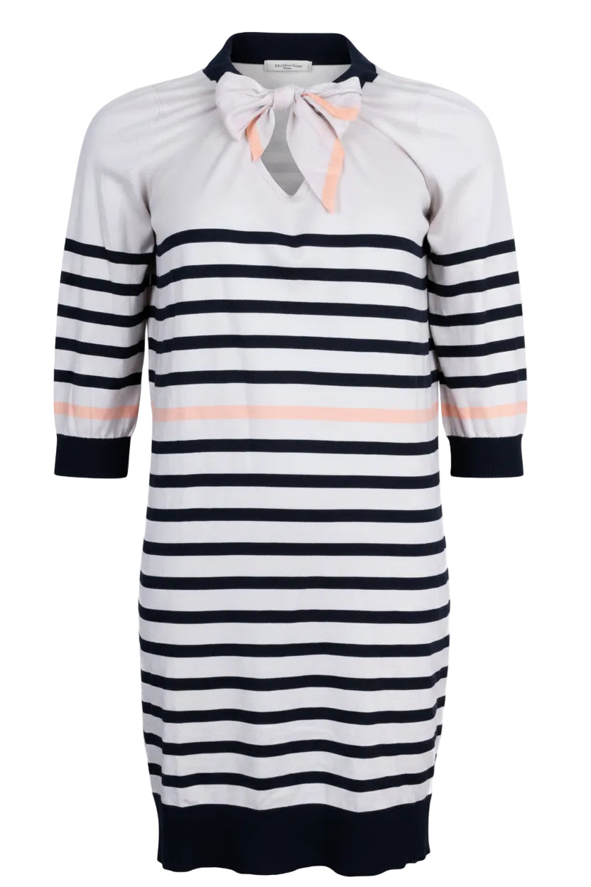 LOUIS VUITTON Bow Detail Striped Dress Multicolor