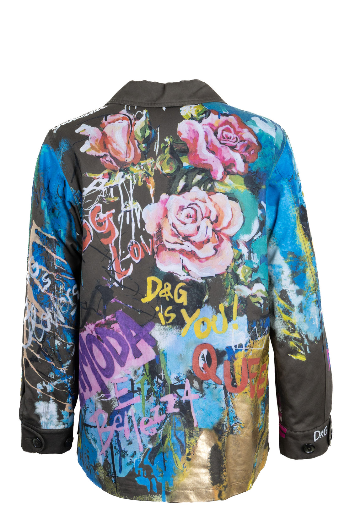 DOLCE & GABBANA Veste Graffiti Coton Multicolore