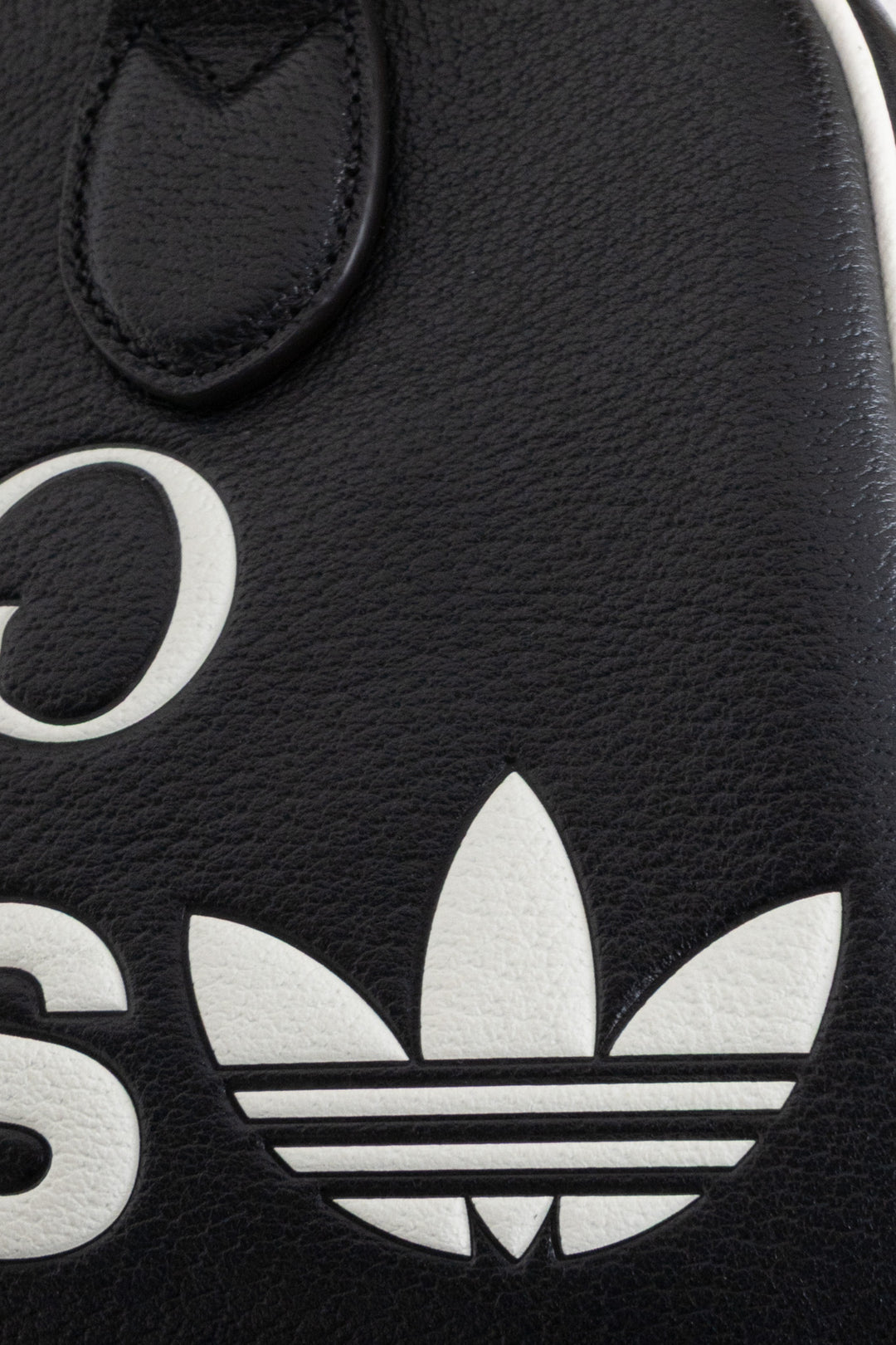GUCCI X ADIDAS Mini Duffle Bag Leather Black White