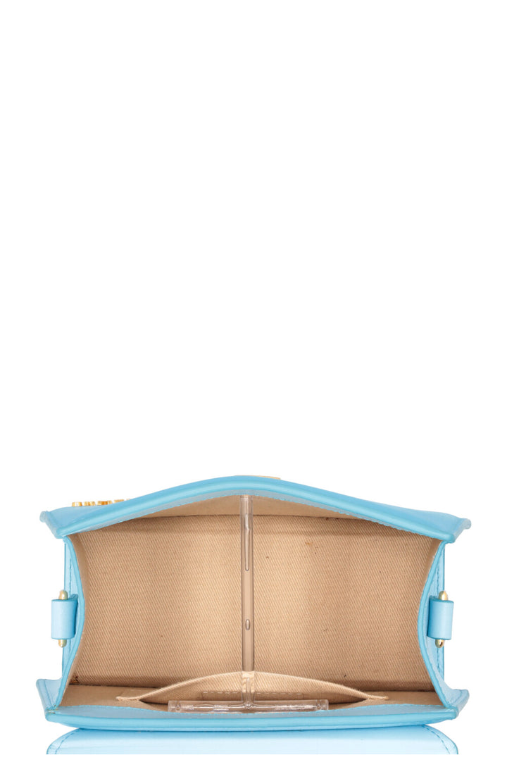 JACQUEMUS Sac Le Chiquito en cuir bleu radieux