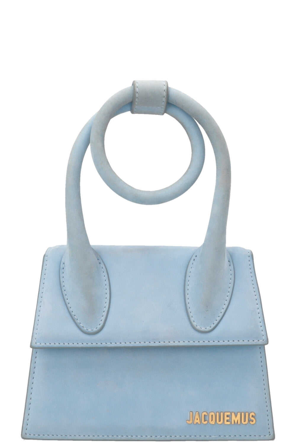 JACQUEMUS Sac Le Chiquito en daim Bleu clair