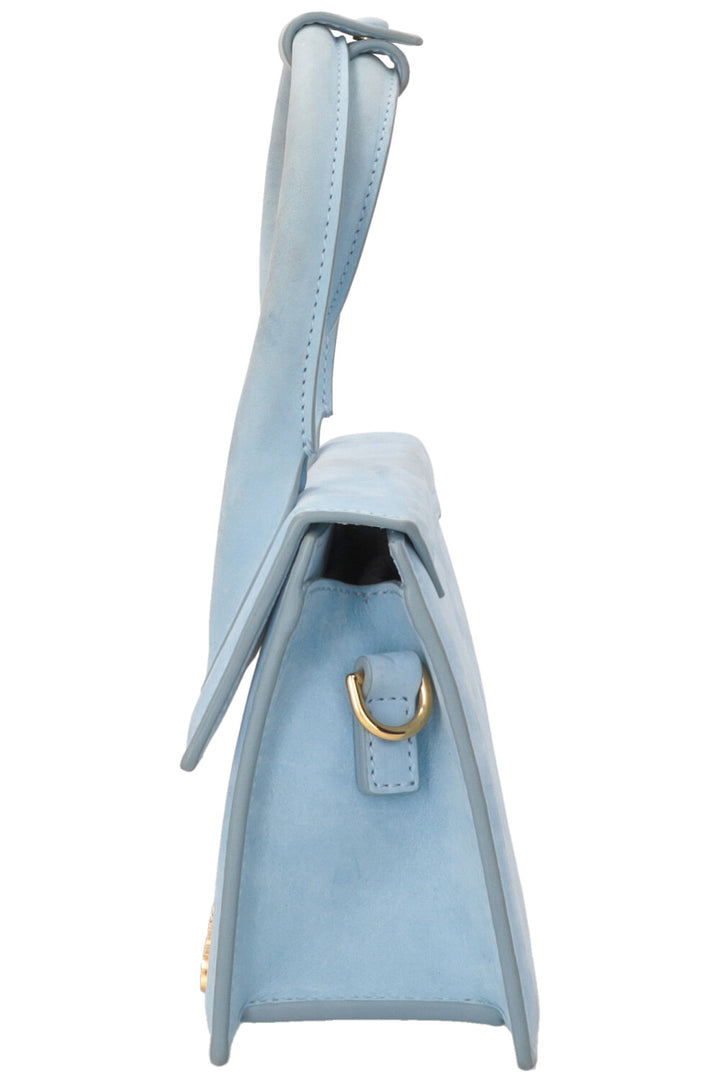 JACQUEMUS Sac Le Chiquito en daim Bleu clair